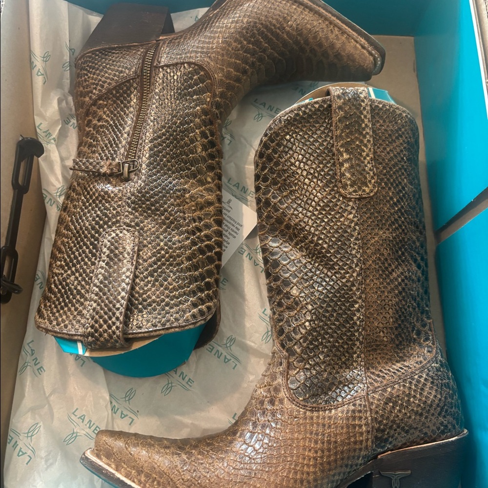 Lane Boots Nice Vice Midi Brownbelly - Picture 6 of 7